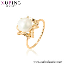 15457 xuping 18k позолоченный моды фанки имитация жемчужное кольцо для женщин